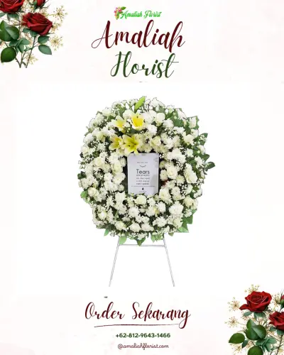 Krans Bunga Duka Cita di Pendoworejo