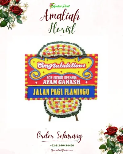 Bunga Papan Congratulation di Pendoworejo